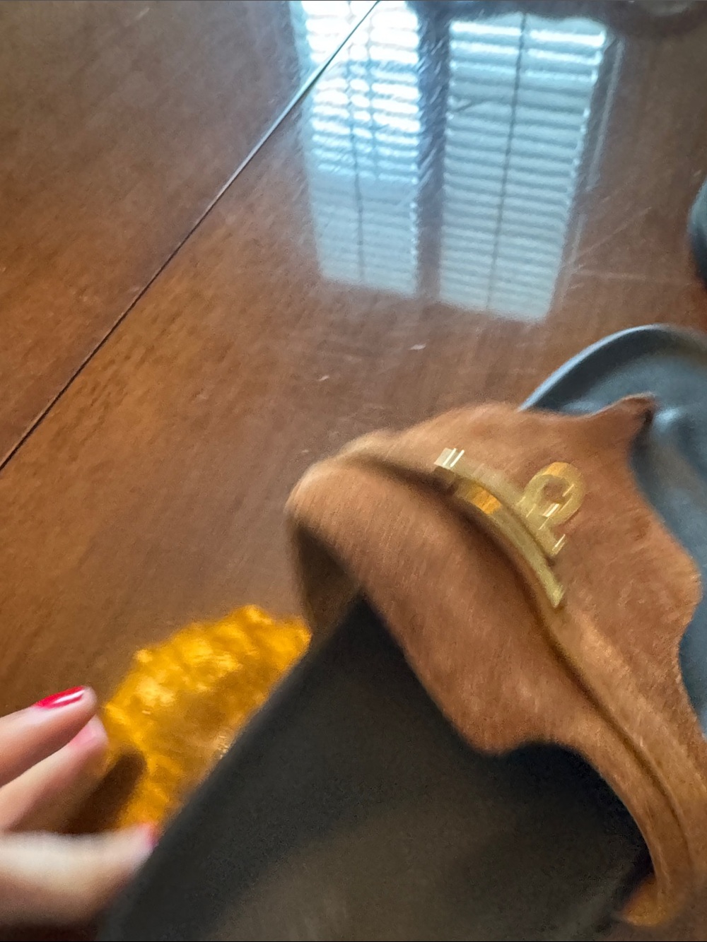 Women’s suede Hermes empire sandal size 38 - Picture 3 of 7